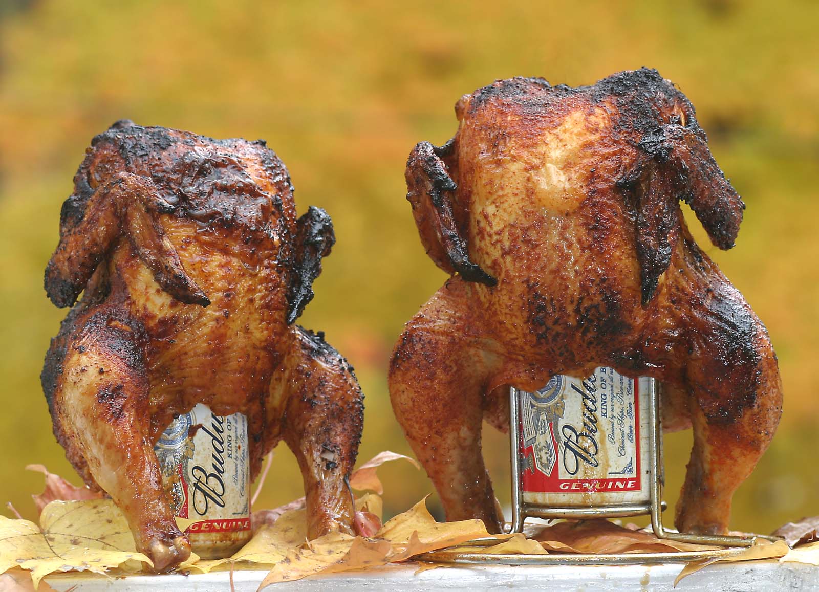 Beer Can Chicken with Bud